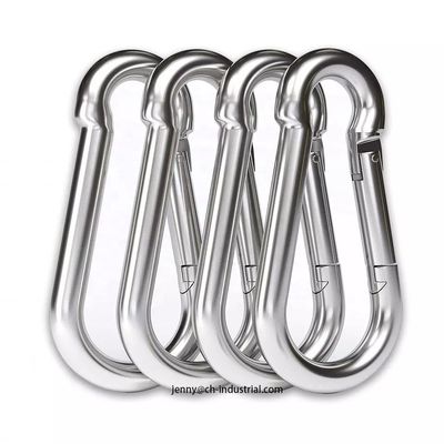 قیمت خوب 400lbs Load Capacity Keychain Carabiner Clip Stainless Steel AISI304/316 Finish ZINC آنلاین