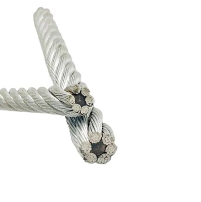 قیمت خوب ASTM استاندارد 6x37 FC سیم فولاد گالوانیزه برای بلند کردن و کشیدن با فولاد کربن بالا آنلاین