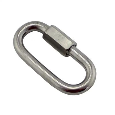 قیمت خوب 304/316 Stainless Steel Quick Link Carabiner Hooks Polished Finish for Connecting آنلاین