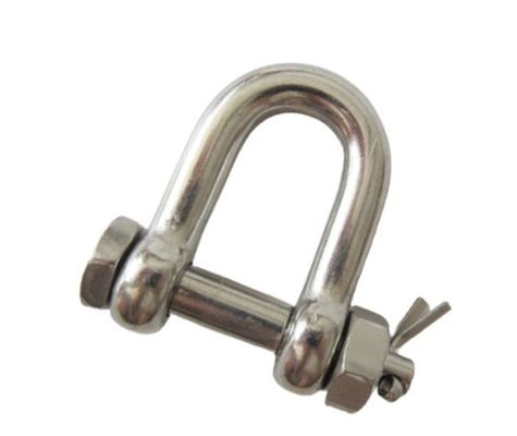 قیمت خوب Polished Finish OEM 304 316 Stainless Steel Us Bolt Type Chain Shackle D Shackle آنلاین