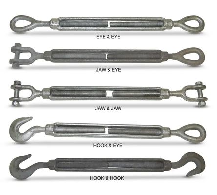 قیمت خوب Corrosion Resistant DIN1480 Grade Stainless Steel Turnbuckle For Different Sizes آنلاین
