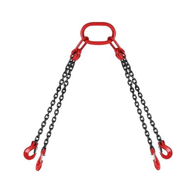 قیمت خوب 2t محدودیت بار کاری G80 G100 سیاه و سفید پایان بلند کردن زنجیر قلاب زنجیر برای پیوند آنلاین