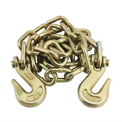 قطر 8mm G70 زنجیره های ایمنی تریلر با قلاب های گرفتگی برای کنترل بار