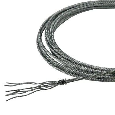 قیمت خوب طناب فولادی گالوانیزه ضد زنگ 7*7 7*19 1.2mm-16mm برای کاربردهای صنعتی آنلاین