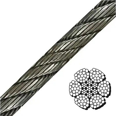 قیمت خوب 35 * k7 32mm گالوانیزه فشرده رشته طناب فولاد سرد ویژه برای صنایع صنعتی آنلاین