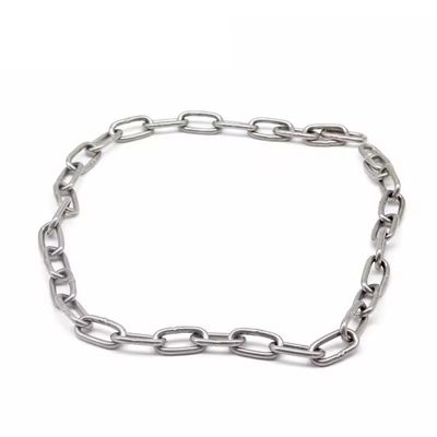 قیمت خوب Blacken Finished Long Link Chain Stainless Steel 316 DIN 763 DIN766 آنلاین