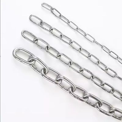 قیمت خوب زنجیر فولادی با روکش ساده، لینک زنجیر SS304 Din763، زنجیر استیل، محدودیت بار کاری 2 تن آنلاین