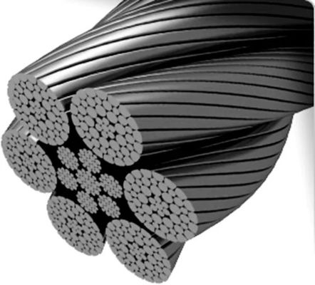 قیمت خوب خم کردن کابل های فولادی گالوانیزه 6xK36WS IWRC 32mm برای کاربردهای بلند کردن سنگین آنلاین