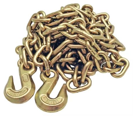 قیمت خوب Heavy Load Transportation 8mm Black Zinc Plated G70 Transport Chain with Bent Hook آنلاین