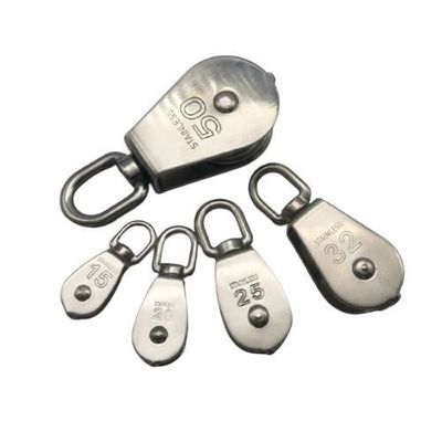 قیمت خوب Construction Rigging Hardware Single Wheel Swivel Pulley Block Stainless Steel آنلاین