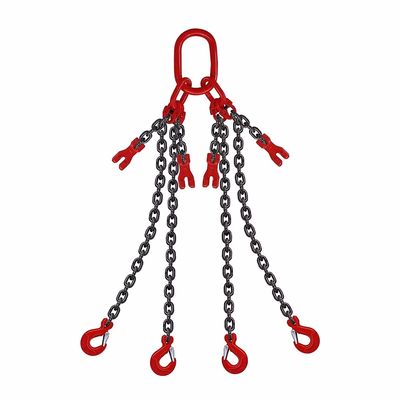 قیمت خوب G80 G100 Four Legs Lifting Chain Sling Hook Chain for Link Function Other in Black آنلاین