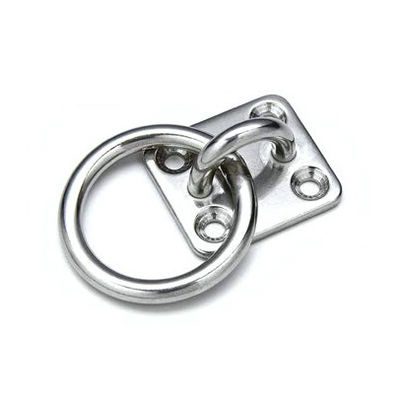 قیمت خوب Stainless Steel Round Ring Diamond Pad Eye Plate Rigging Hardware Zinc Plated Finish آنلاین
