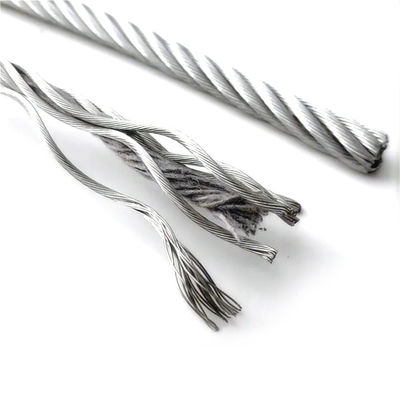 قیمت خوب طناب سیم فولادی گالوانیزه 6X19 Seale IWRC برای خدمات پردازش کرنس زغال سنگ دیگر آنلاین