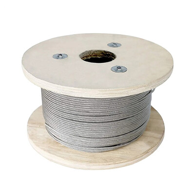 6x19 Construction Galvanized Steel Wire Rope Lifting Cable with Stainless Steel Grade (تعميرات گالوانيزه شده فولادي)