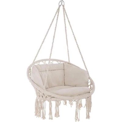قیمت خوب Yard Garden Hammock Swing Chair Macrame Swing Hanging Chair Comfortable آنلاین