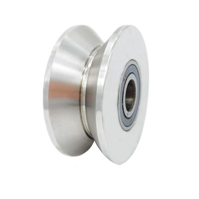 قیمت خوب V-shaped Groove Wheel Stainless Steel Rolling Door Wheel Sliding Door Wheel آنلاین