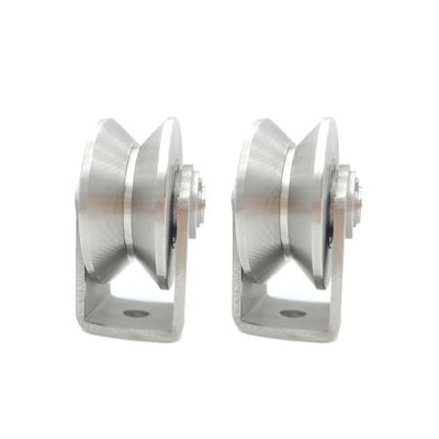 قیمت خوب Hotel And Home V Groove Gate Wheels Stainless Steel Bracket Customized آنلاین