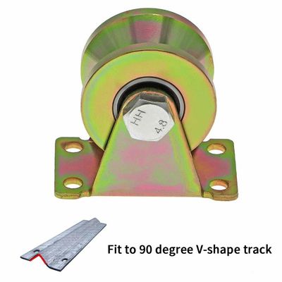 قیمت خوب Double Bearing Door Window Rollers High Strength V Groove Wheel For Industrial آنلاین