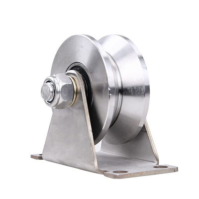 قیمت خوب Groove Wheel Stainless Steel Heavy Duty Caster Wheels Sliding Gate Wheels آنلاین
