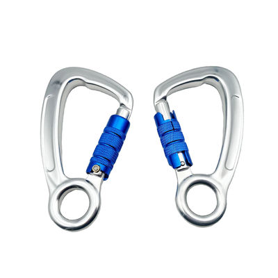 قیمت خوب Heavy Industry Aluminum Carabiner 30KN Auto Mountain Climbing Swivel Clip Snap Hook آنلاین