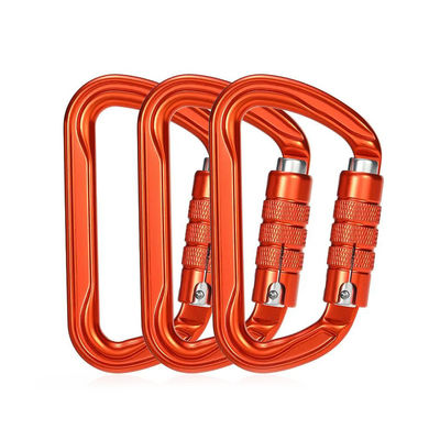 قیمت خوب قلاب کارابین خود قفل شونده آلیاژ آلومینیوم 30KN OEM قابل قبول برای سخت افزار کوهنوردی 7075 آنلاین