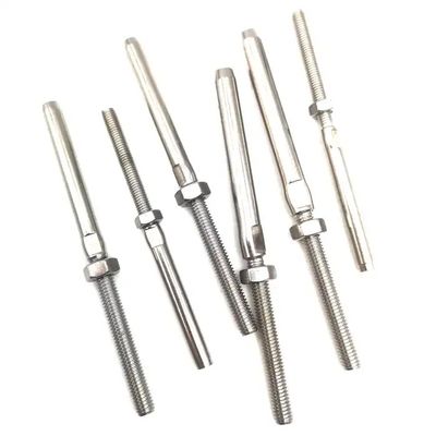 قیمت خوب Stainless Steel 316 Wire Rope Swage Stud Terminal Heavy Duty With Nut آنلاین