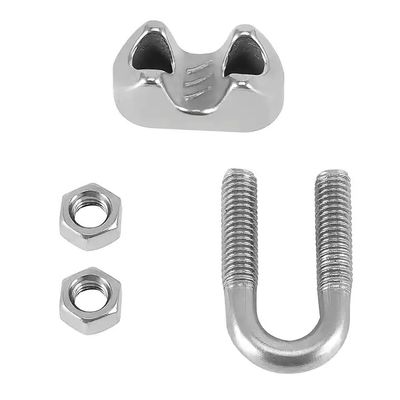 قیمت خوب Stainless Steel Drop Forged Italian Type Wire Rope Clips Hardware آنلاین