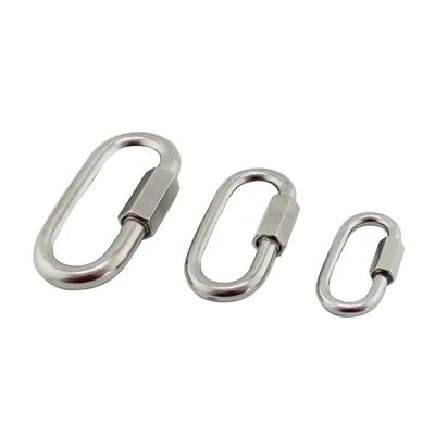 قیمت خوب Rigging Hardware 3.5mm Quick Link Stainless Steel 304 Snap Hook Carabiner C Hook آنلاین