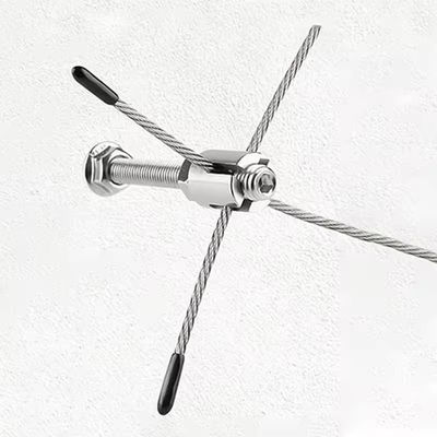 قیمت خوب Gree Wall Post Clamp Hardware 304 3mm Wire Trellis Stainless Steel Wood Screw Wire Rope Clip آنلاین