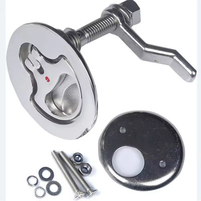 قیمت خوب Marine Hardware Aisi 316 Stainless Steel Marine Boat Hatch Latches Turning Lock Lift Handle آنلاین