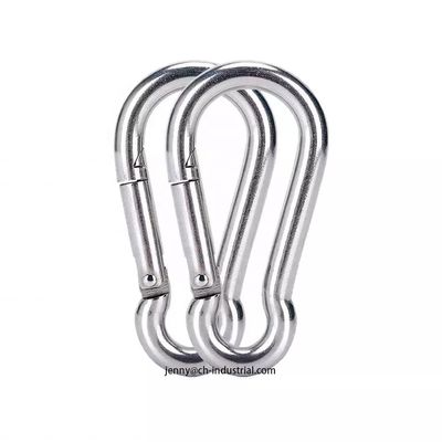 قیمت خوب 400lbs Load Capacity Heavy Industry Stainless Steel Carabiner Clip with Customized Design آنلاین
