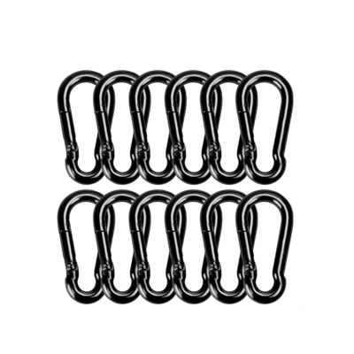 قیمت خوب OEM Black Oxide Finish Carbon Steel Snap Hook Carabiner Customizable For B2B آنلاین
