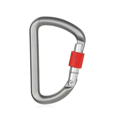 قیمت خوب آلومینیوم D-شکل بهار Snap Hook بالا رفتن Carabiner برای فعالیت های چند منظوره آنلاین