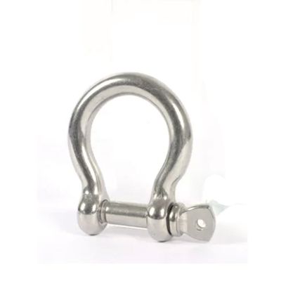 قیمت خوب Precision Casting Technology Black and Silver Polished Stainless Steel 304/316 D Shackle Bow Shackle for Fastening آنلاین