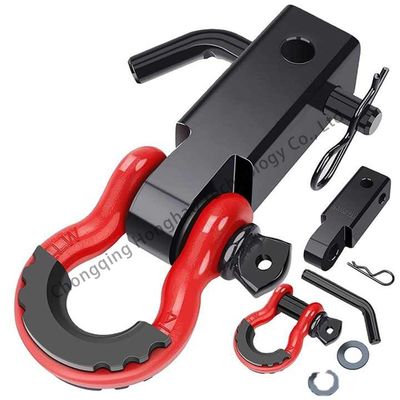 قیمت خوب Alloy Steel Off Road Bow Shackle Clevis Towing Car Plastic Protect Rigging 3/4 Inch آنلاین