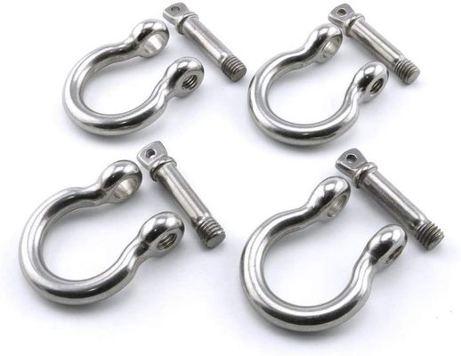 قیمت خوب General Industry Stainless Steel Wire Rope Accessory Shackle Bow Dee Shape with Collar Pin آنلاین