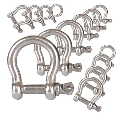 قیمت خوب Precision Casting Technology Heavy Duty D Ring Shackle for Bow Rigging Applications آنلاین