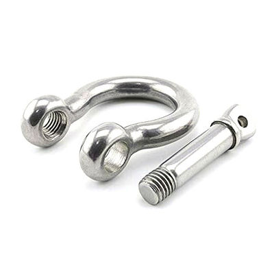 قیمت خوب Lifting Purposes Stainless Steel Bow Shackles with Collar Pin Type and Polished Finish آنلاین