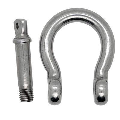 قیمت خوب Stainless Steel Polished Screw Pin Bow Shackles Perfect for Heavy Duty Applications آنلاین