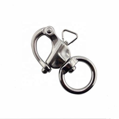 قیمت خوب DEE SHACKLES European Type 316 Stainless Steel Swivel Round Eye Quick Release Snap Shackle آنلاین