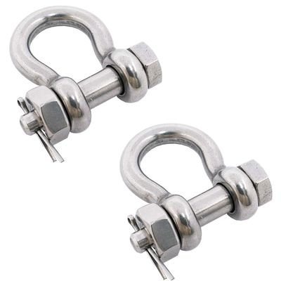 قیمت خوب Stainless Steel 316 European Type Screw Pin Bow Shackle for General Industry Market آنلاین