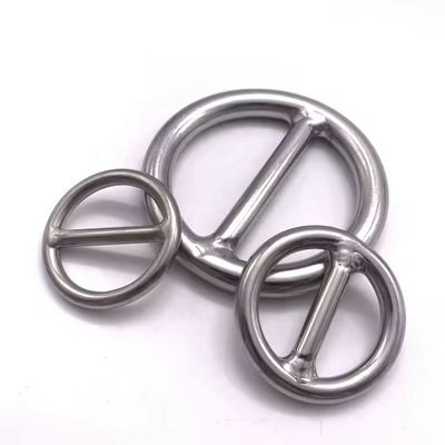 قیمت خوب Polished Stainless Steel 304/316 Welded O Ring Round Ring Cross Bar O Ring for Marine آنلاین