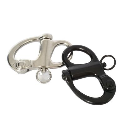 قیمت خوب Marine Hardware Quick Release Fixed Shackle with Round Ring and Black Oxide Finish آنلاین