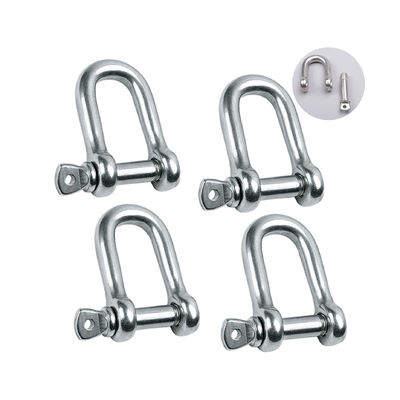 قیمت خوب Polished Screw Pin Forged Stainless Steel 304/316 Marine Anchor Lifting D Shackle Other آنلاین