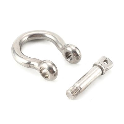 قیمت خوب Polished Stainless Steel Bow Shaped Shackle For Industrial Rigging Applications آنلاین