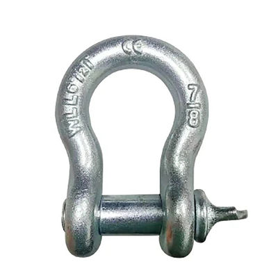قیمت خوب High Strength Carbon Steel G209 Bow Shackle Lifting With Galvanized Finish آنلاین