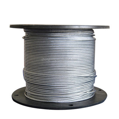 قیمت خوب Hot-Dipped Galvanized Aircraft Cable MIL-DTL-83420 2000N/MM2 7x19 Steel Wire Rope 3/32'' reels with 2.000 m/each and Made آنلاین