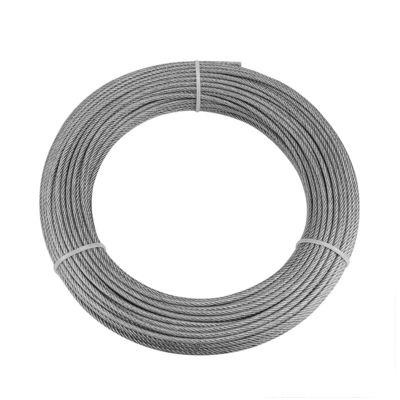 قیمت خوب 7X19 304 Stainless Steel Wire Rope for Building Materials Steel Grade Other 1/4