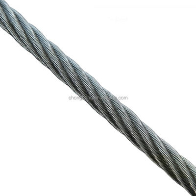 قیمت خوب قرقره کابل گالوانیزه 7x19 با روکش گالوانیزه گرم فولاد کربنی 3/8 اینچ X 250 فوت برای کاربردهای سنگین آنلاین