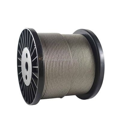 قیمت خوب کابل فولادی بدون گالوانیزه یا گالوانیزه 6x19 با طول هسته فولادی 1000m / رول یا به عنوان درخواست شما آنلاین